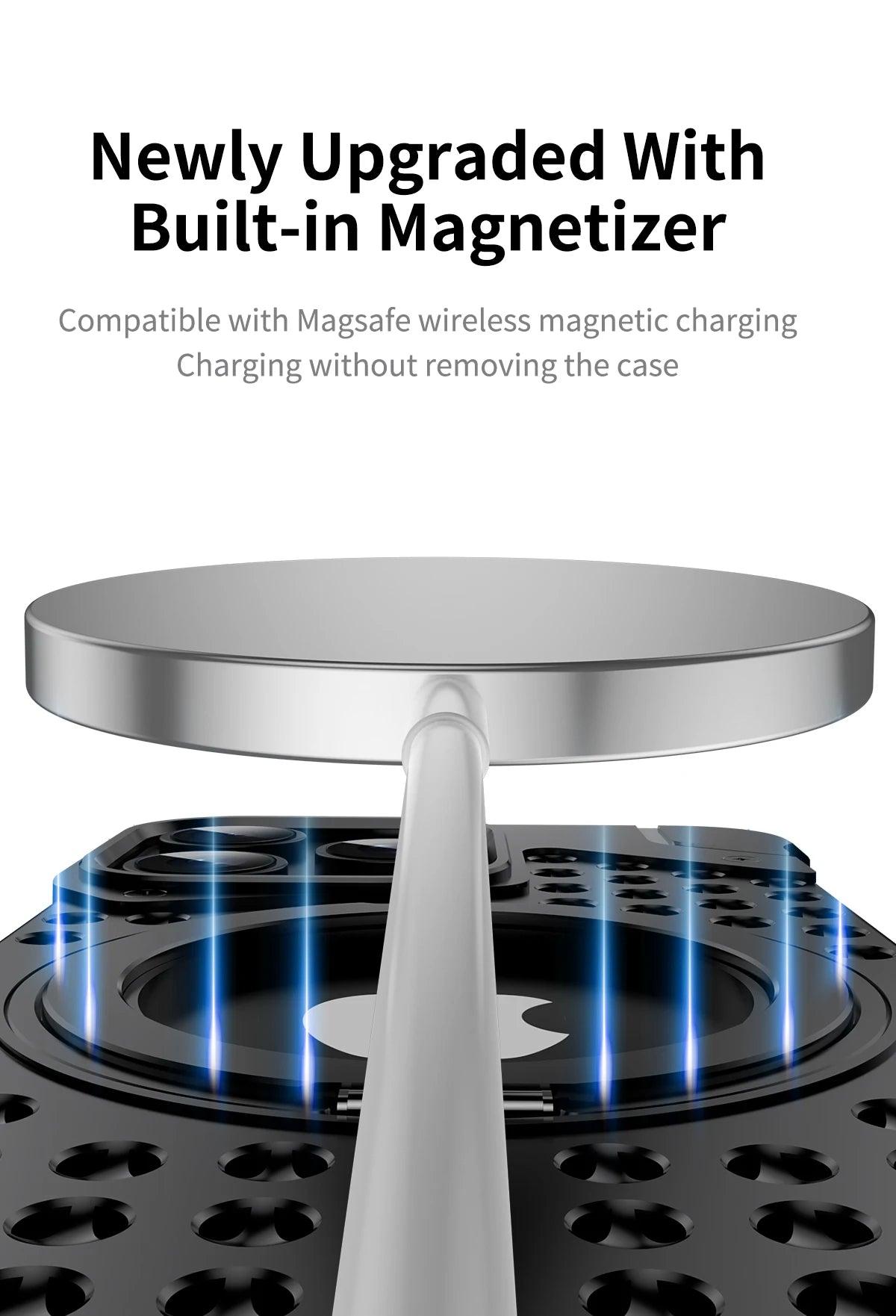 iPhone 15 Pro Max Metal Heat Dissipation MagSafe Pivot Ring Stand Mobile Case Cover