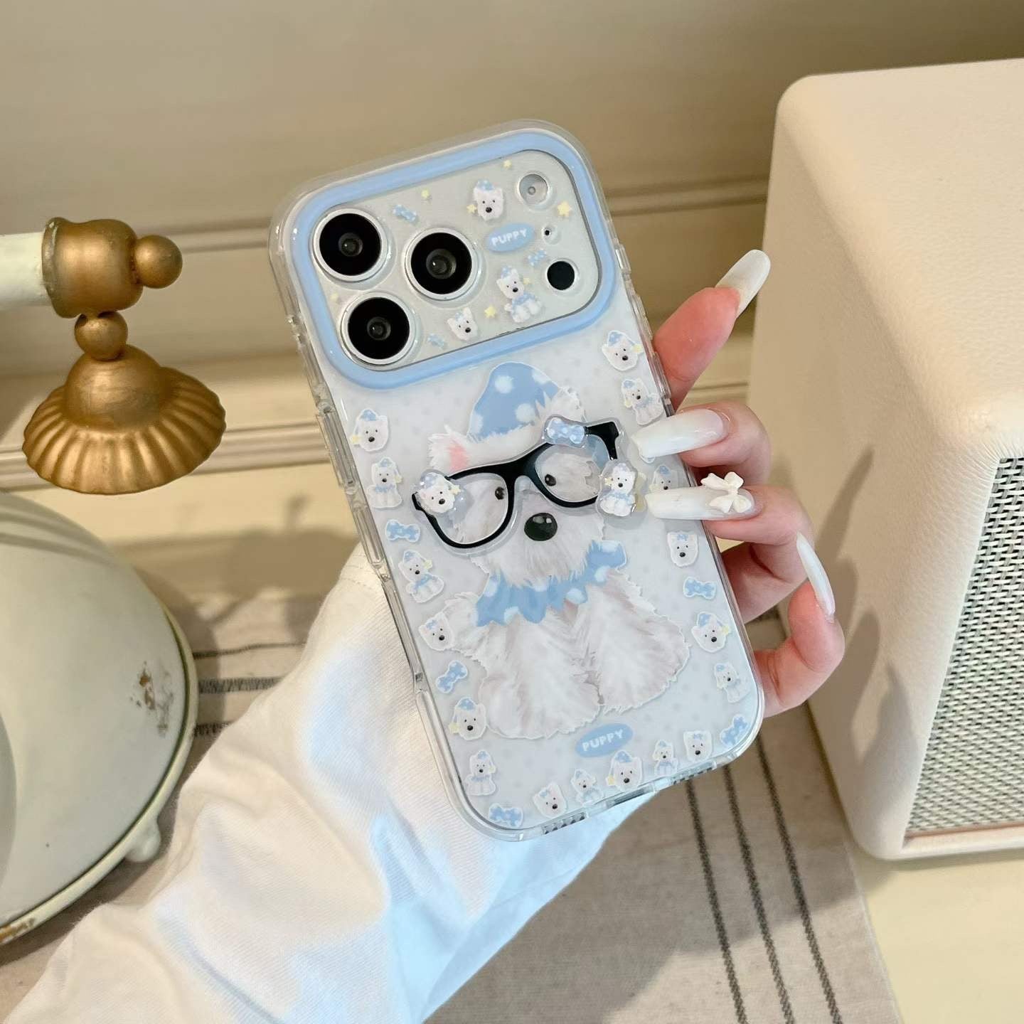 CUTE DOG SPECS IPHONE CASE