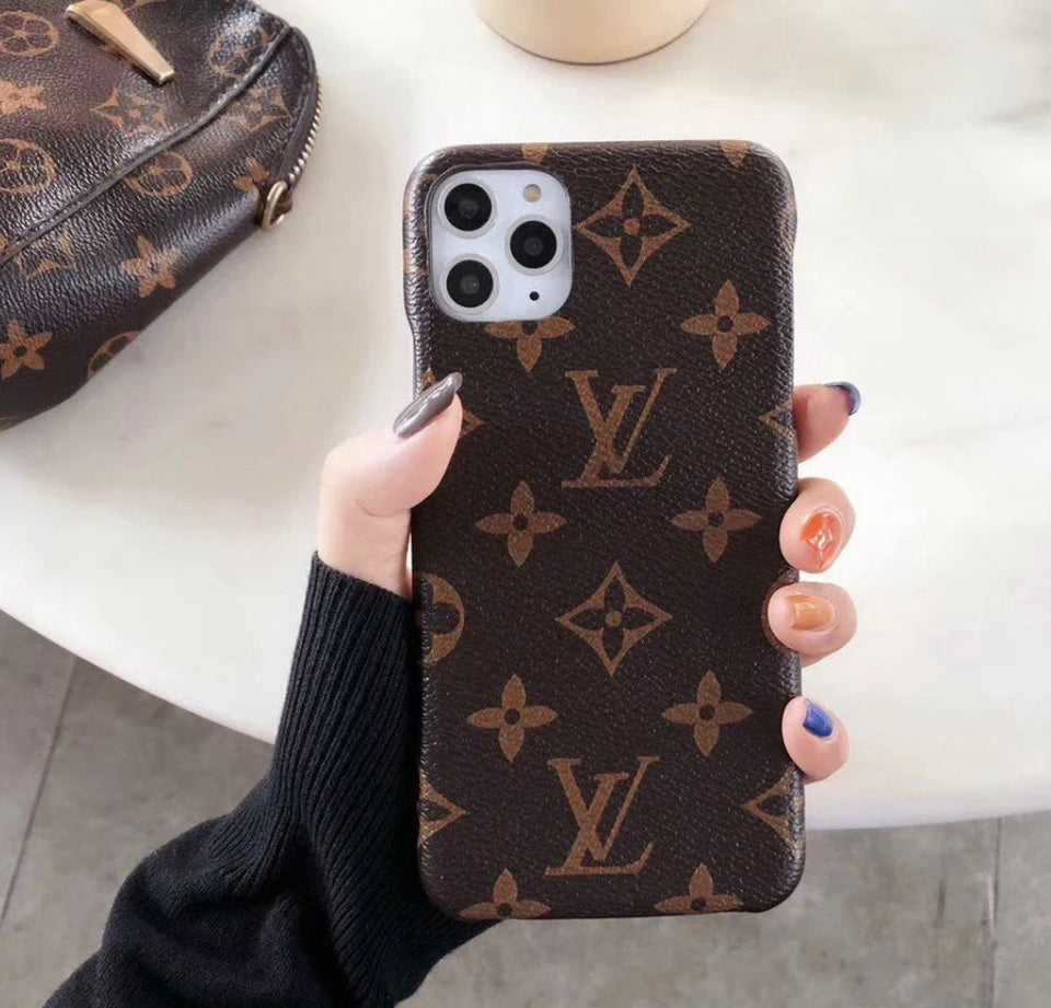 iPhone 16 Pro Luxury Leather Brand Mobile Case Cover