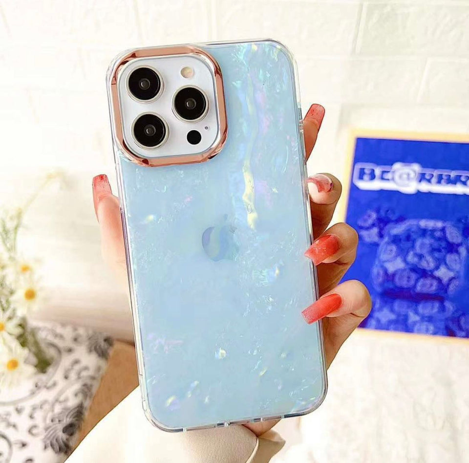 iPhone 15 Plus Luxury Edition Marble Sparkle Glitter Case cover