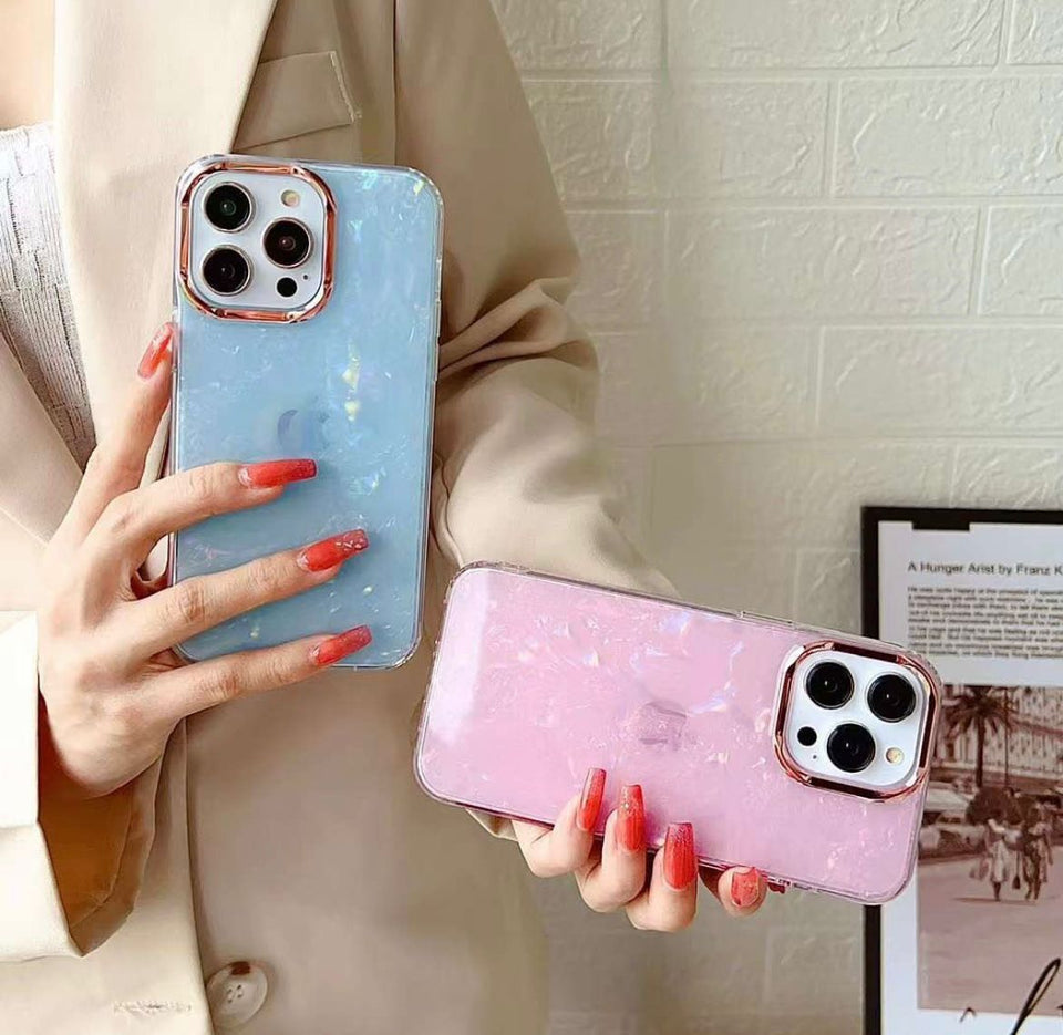 iPhone 15 Plus Luxury Edition Marble Sparkle Glitter Case cover