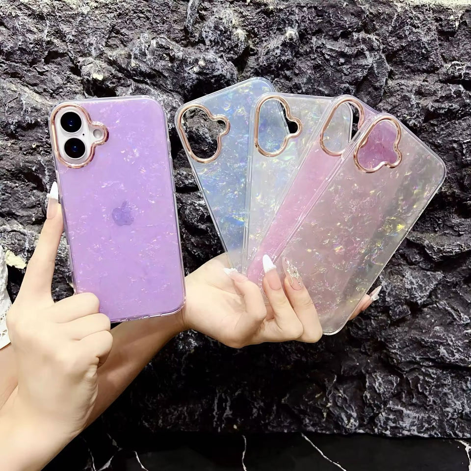 iPhone 15 Plus Luxury Edition Marble Sparkle Glitter Case cover