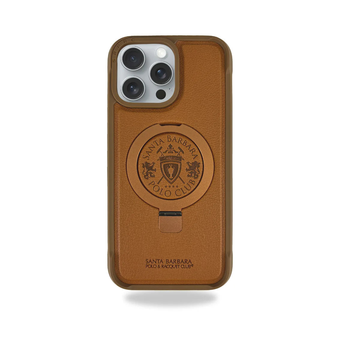 iPhone 16 Series Leather SB Brand Club With Stand Mobile Case Cover