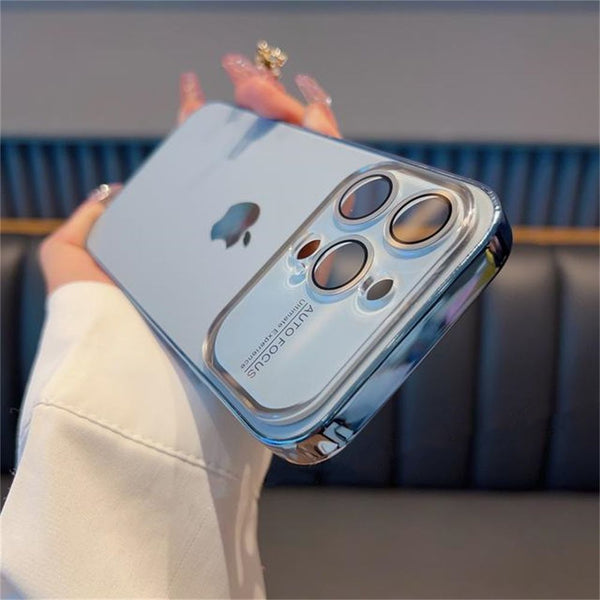 iPhone 16 Luxury Glass Camera Shield Lens Case Cover