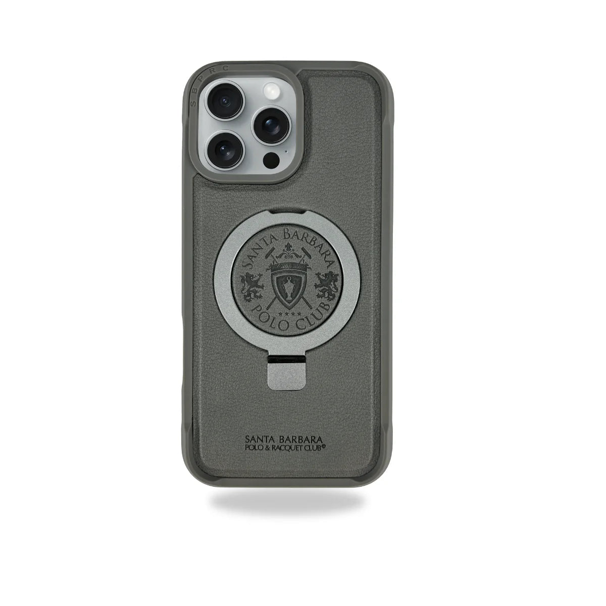 iPhone 16 Series Leather SB Brand Club With Stand Mobile Case Cover