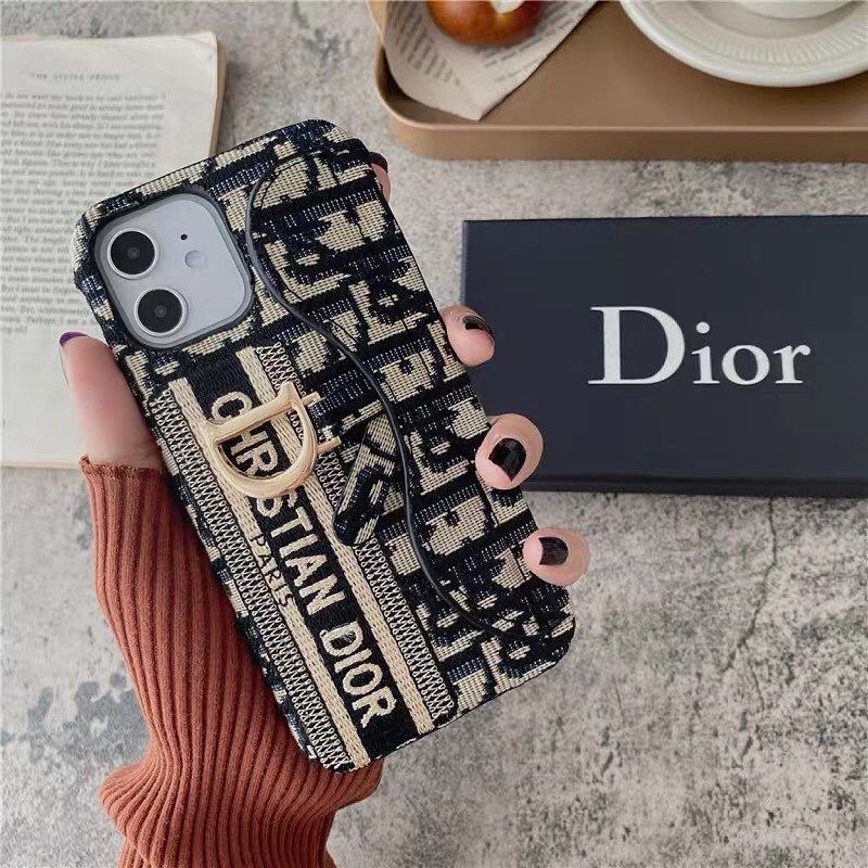 iPhone 16 Pro CD Luxury Brand Cardholder Wallet Case Cover