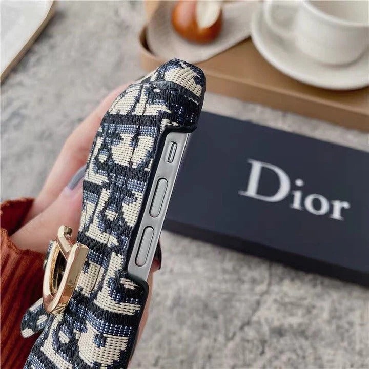 iPhone 16 Pro CD Luxury Brand Cardholder Wallet Case Cover