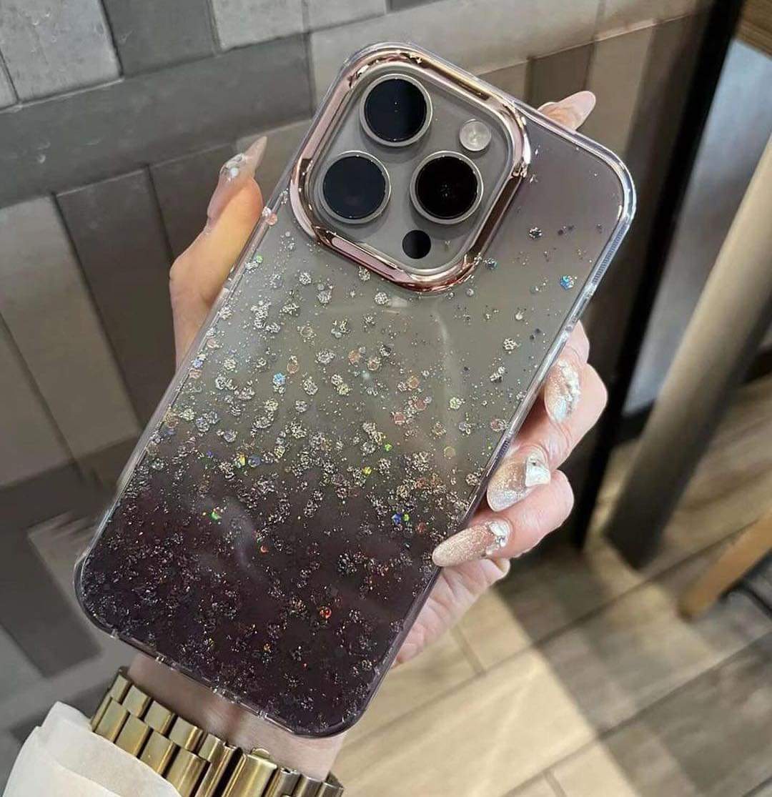 iPhone 14 Cute Glitter Magic Mask Mobile Case Cover