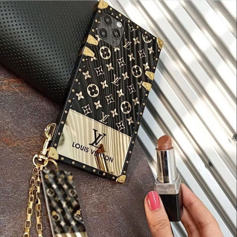 iPhone 16 Luxury Branded Phone case with Chain