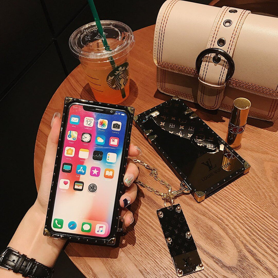 iPhone 16 Luxury Branded Phone case with Chain