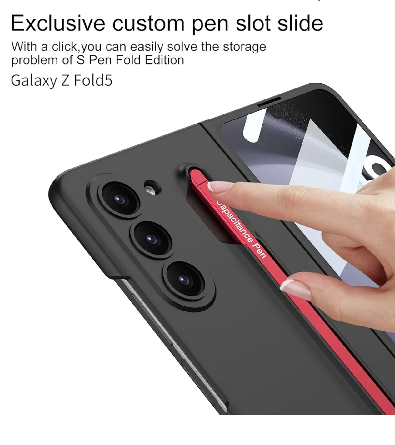 Samsung Galaxy Z Fold 6 S Pen Case With Front Glass