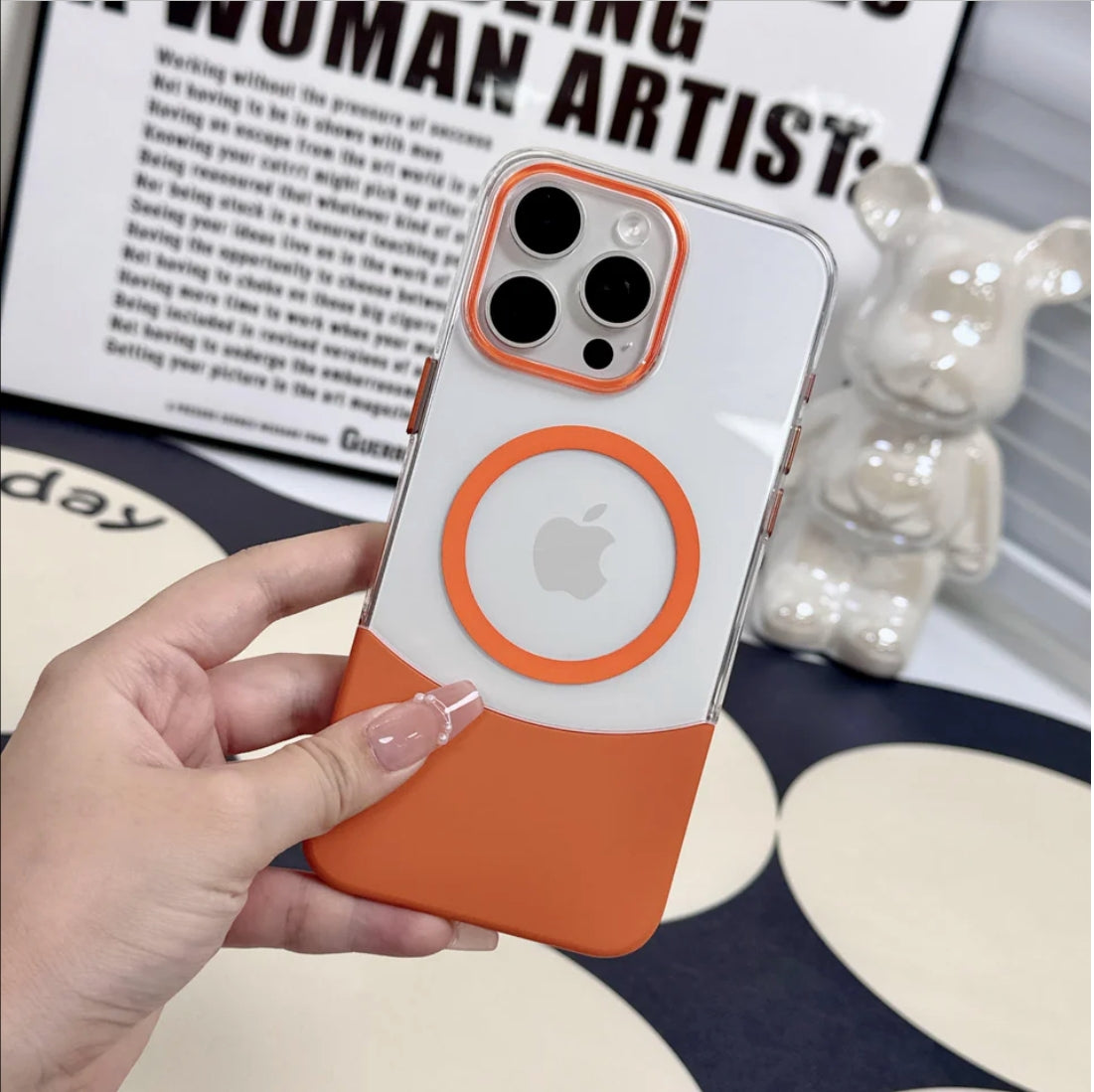 iPhone 14 Detachable Transparent Magsafe Mobile Case Cover