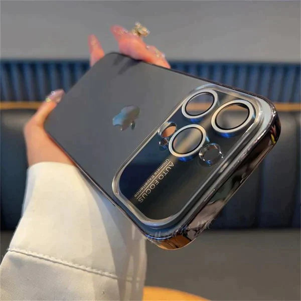 iPhone 16 Luxury Glass Camera Shield Lens Case Cover