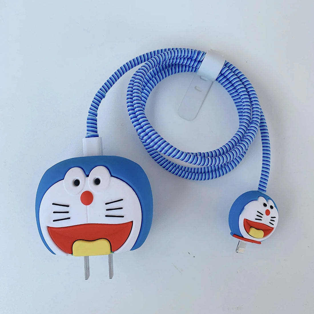 iPhone Charger 3d Doremon Design Cover Silicone