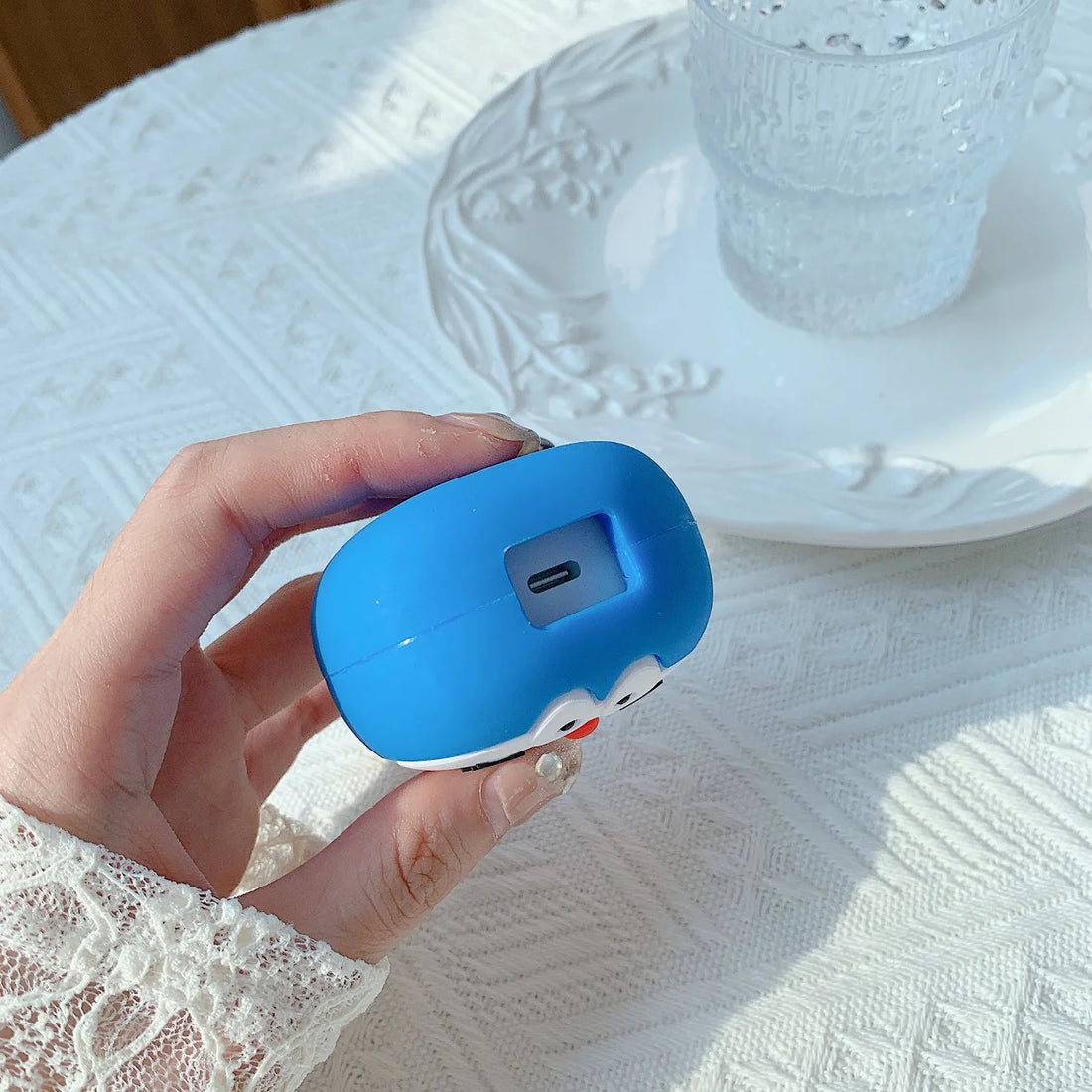 iPhone Charger 3d Doremon Design Cover Silicone