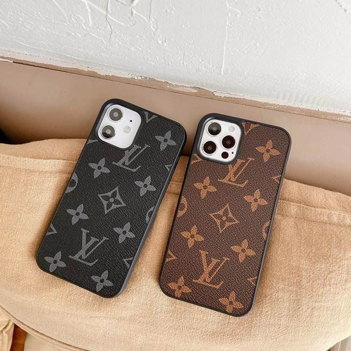 iPhone 15 Series Luxury PU Brand Leather Mobile Case Cover