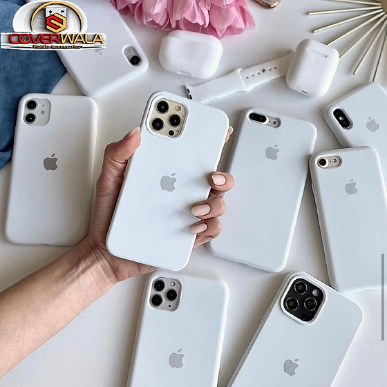 iPhone 16 Plus Liquid Silicone Case Cover White