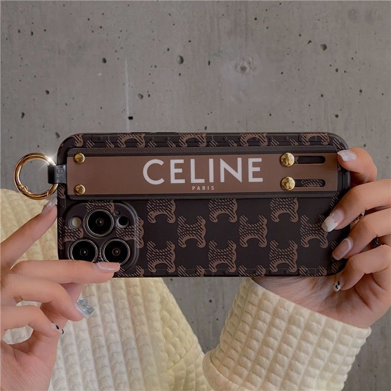 iPhone 15 Pro Max Luxury Brand CEN Strap Belt Mobile Case Cover