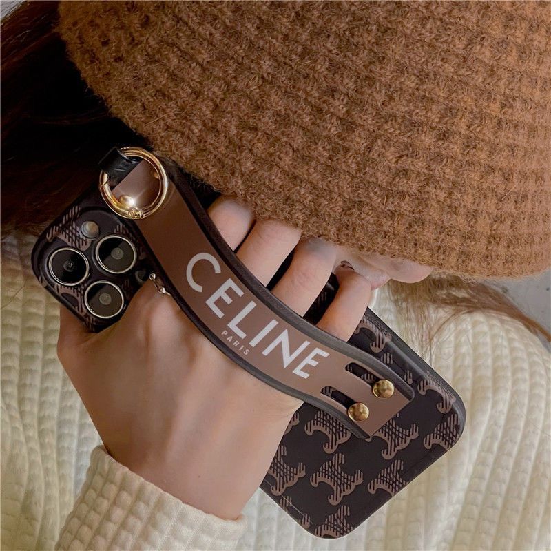 iPhone 15 Pro Max Luxury Brand CEN Strap Belt Mobile Case Cover