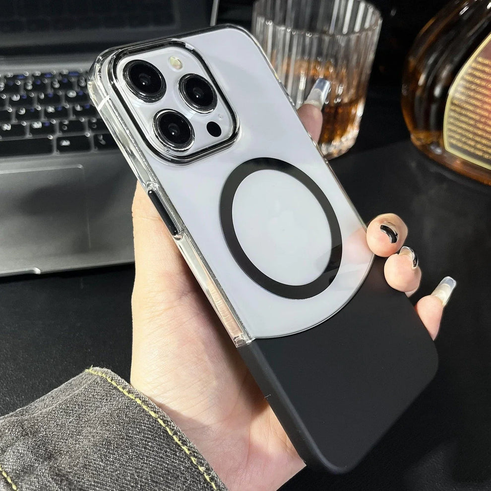 iPhone 14 Detachable Transparent Magsafe Mobile Case Cover