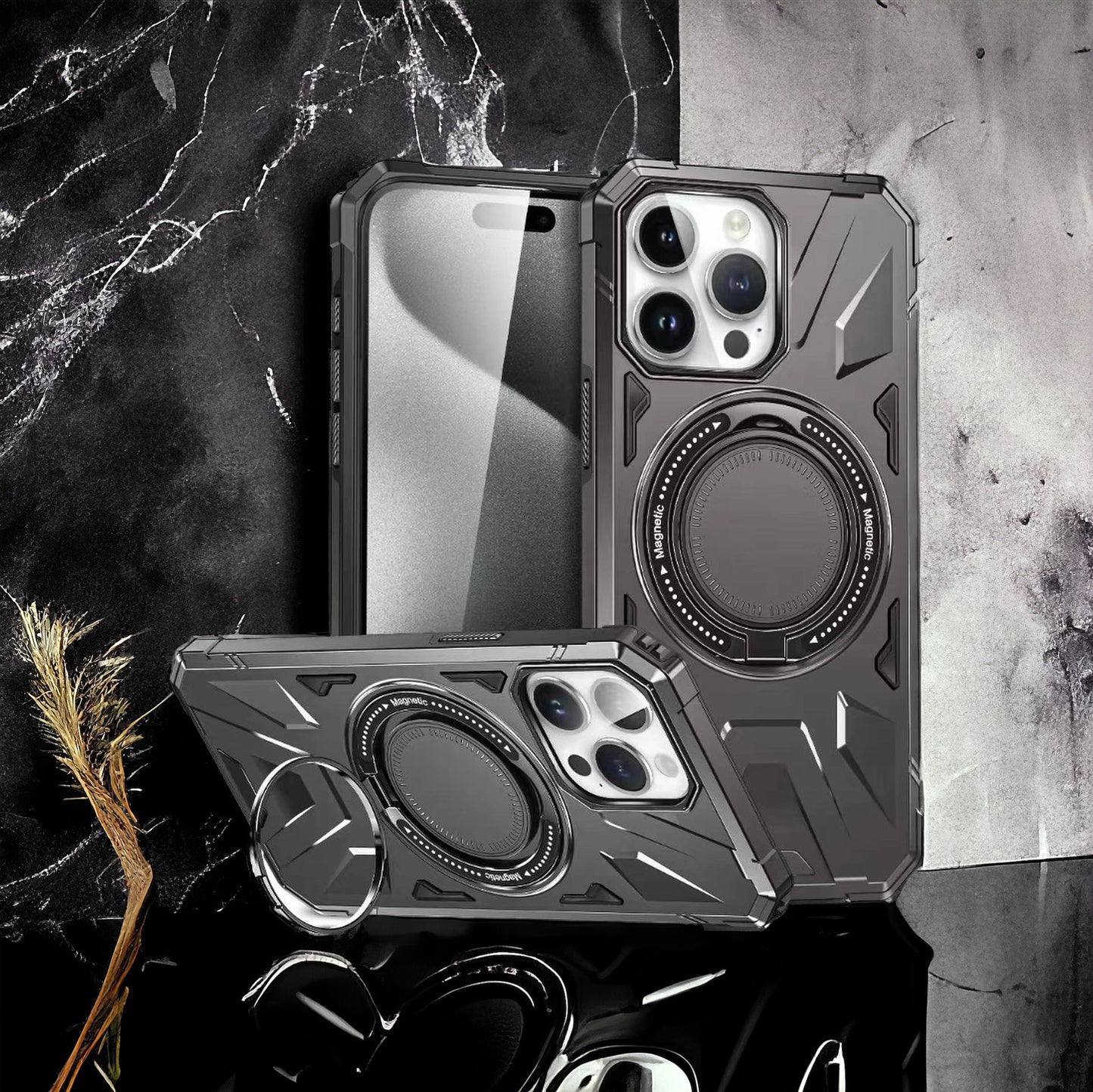 iPhone Series Military Grade 360° Rotating Stand Mobile case