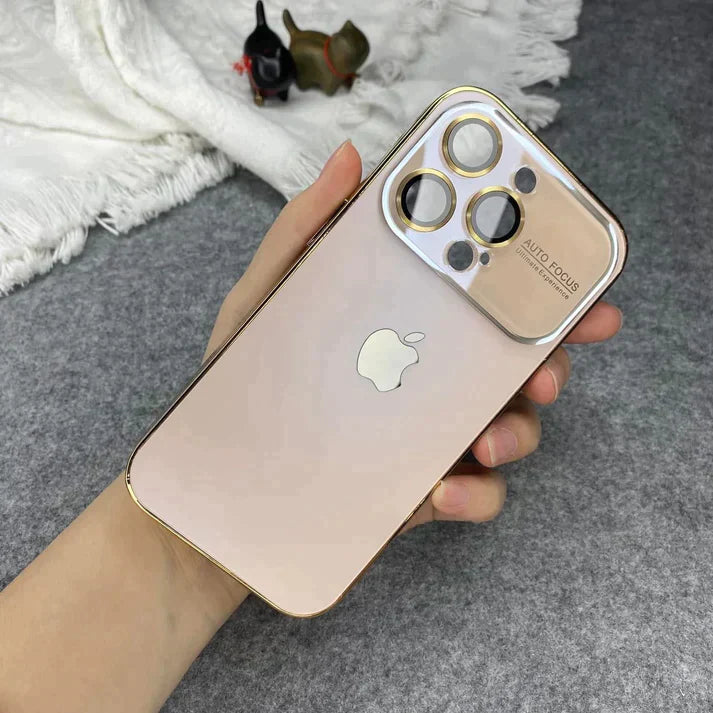 iPhone 16 Luxury Glass Camera Shield Lens Case Cover