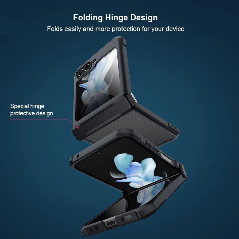Samsung Galaxy Z Flip 6 Transparent Bumper Case With Black Border