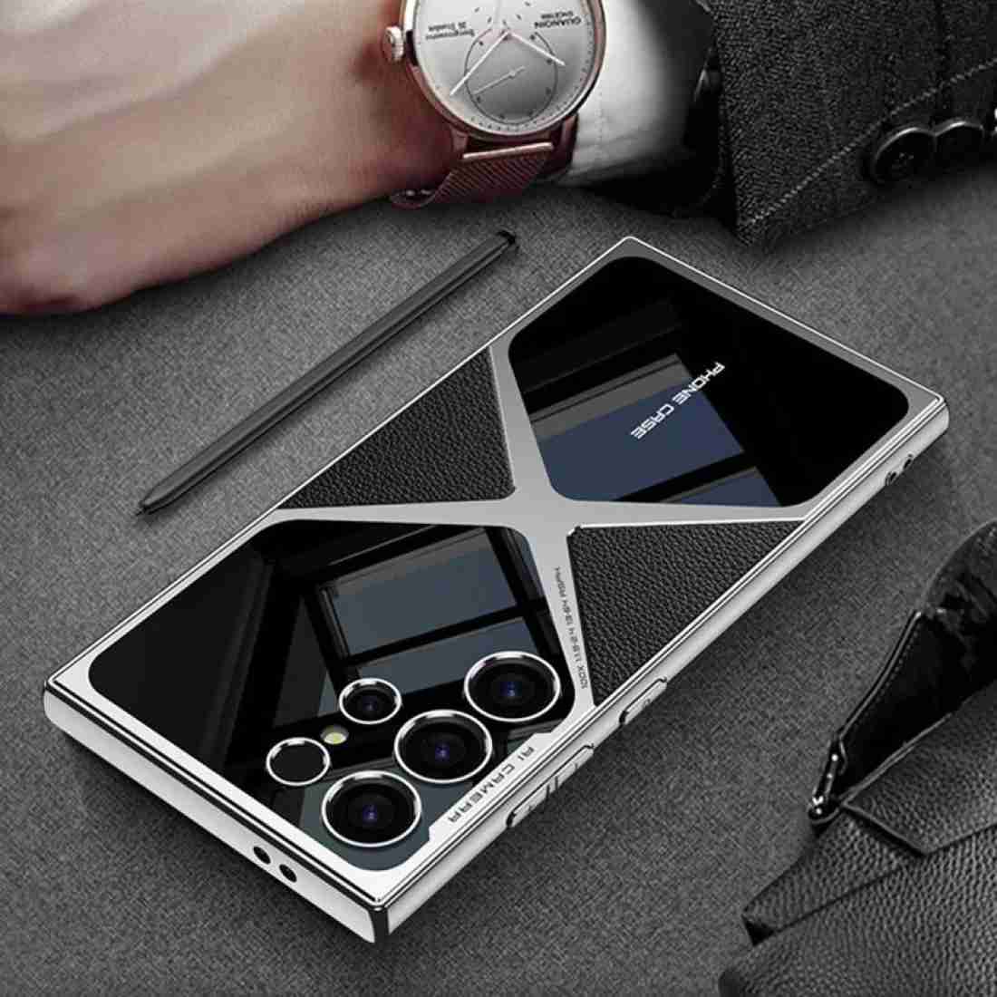 Samsung S24 Ultra Leather X-Style Back Case Cover With camera Protection