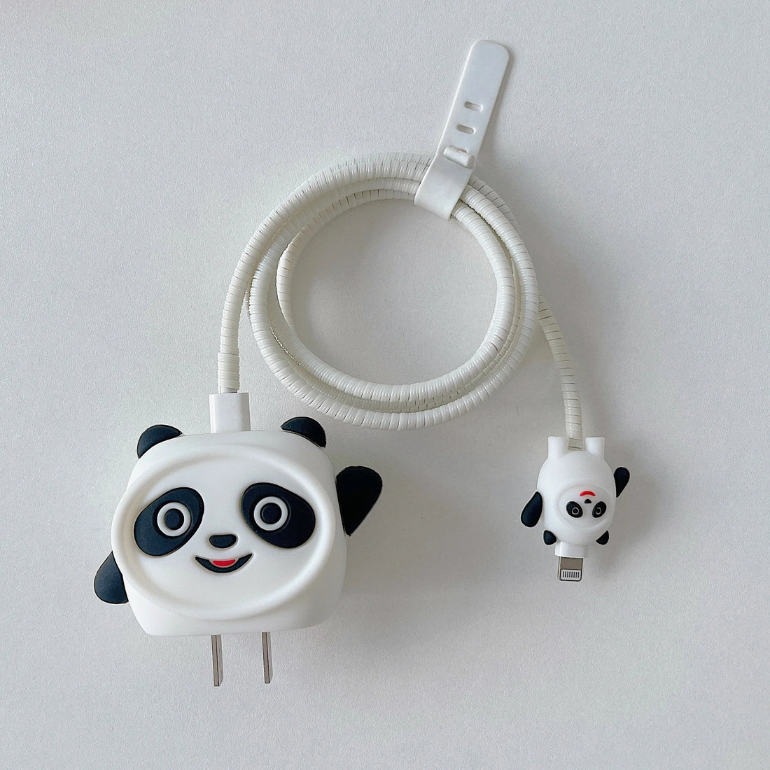 iPhone Charger Cute Panda Cover Silicone