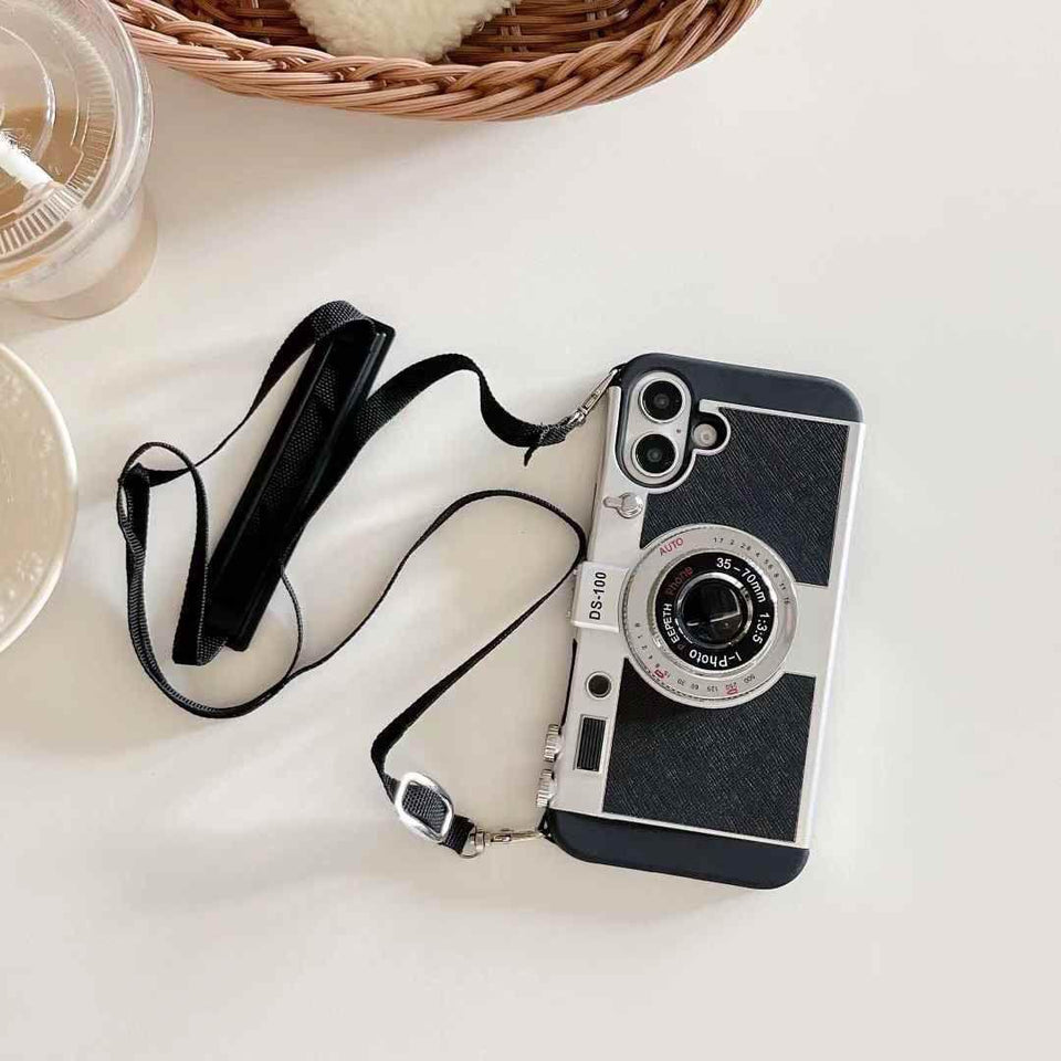 iPhone 16 Pro 3D Retro Vintage Camera Case Cover