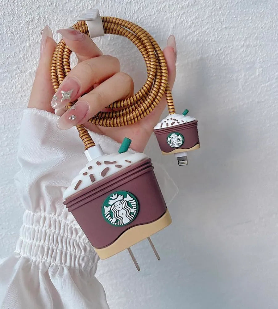 iPhone Charger Starbucks Cover Silicone
