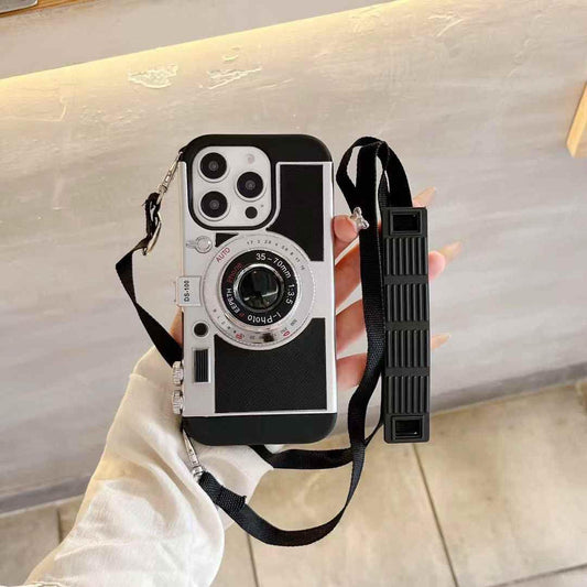 iPhone 15 Plus 3D Retro Vintage Camera Case Cover