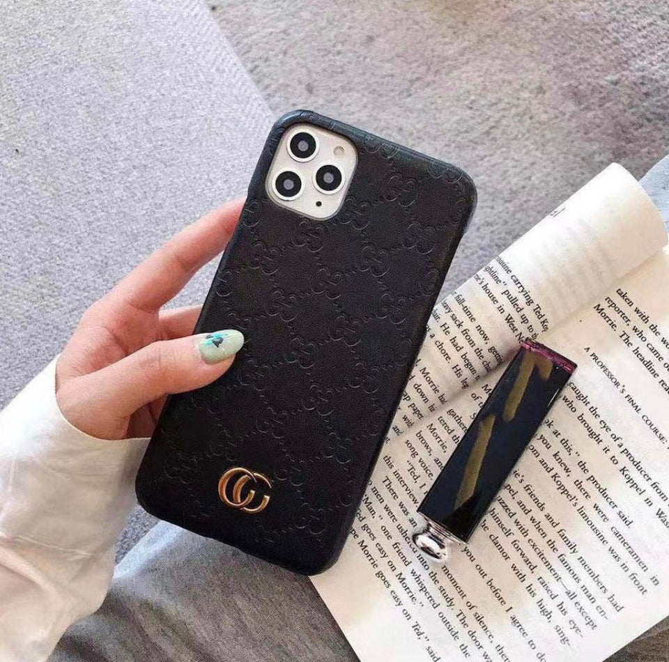 iPhone 15 Series Ladies Luxury Brand Leather Mobile Case Cover