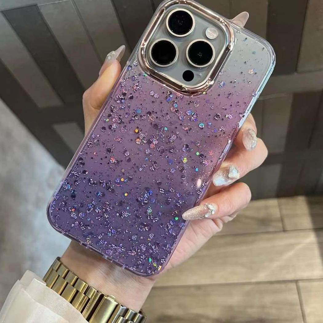 iPhone Series Cute Glitter Magic Mask Mobile Case Cover