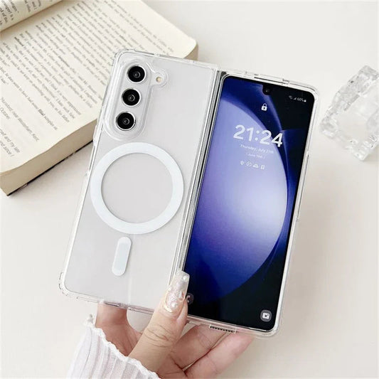 Samsung Galaxy Z Fold 6 Transparent Case With Magsafe Mobile Cover