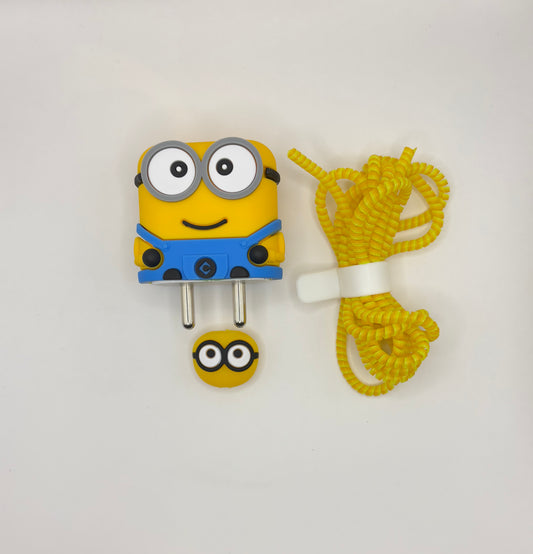 iPhone Charger 3d Minion Cover Silicone