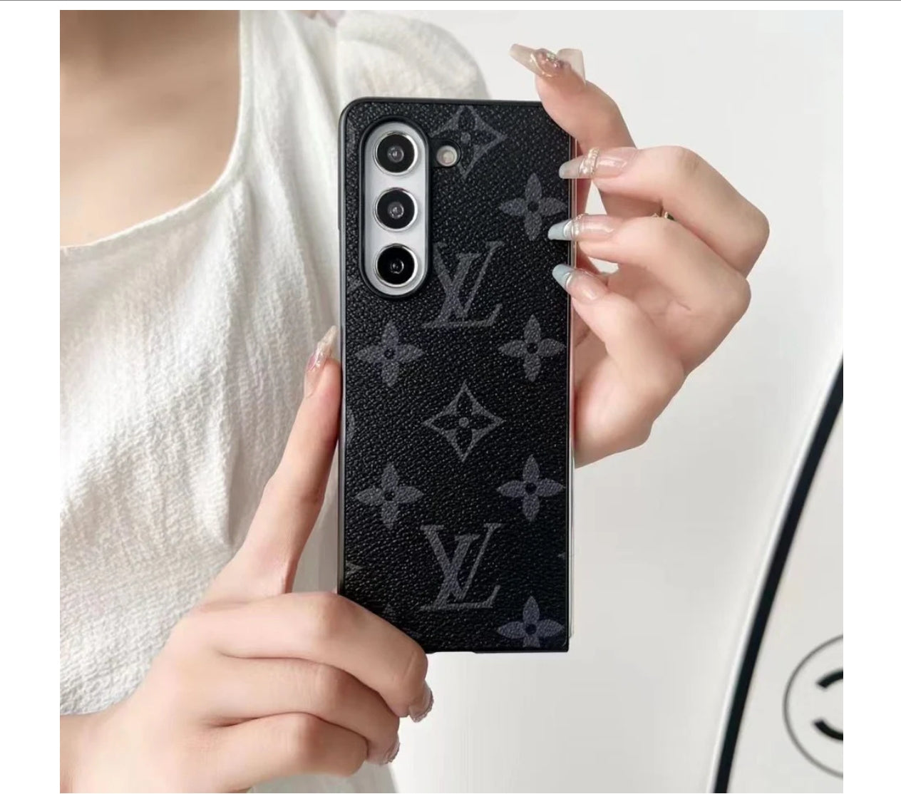 Samsung Galaxy Z Fold 6 Leather Brand Luxury Mobile Case Cover