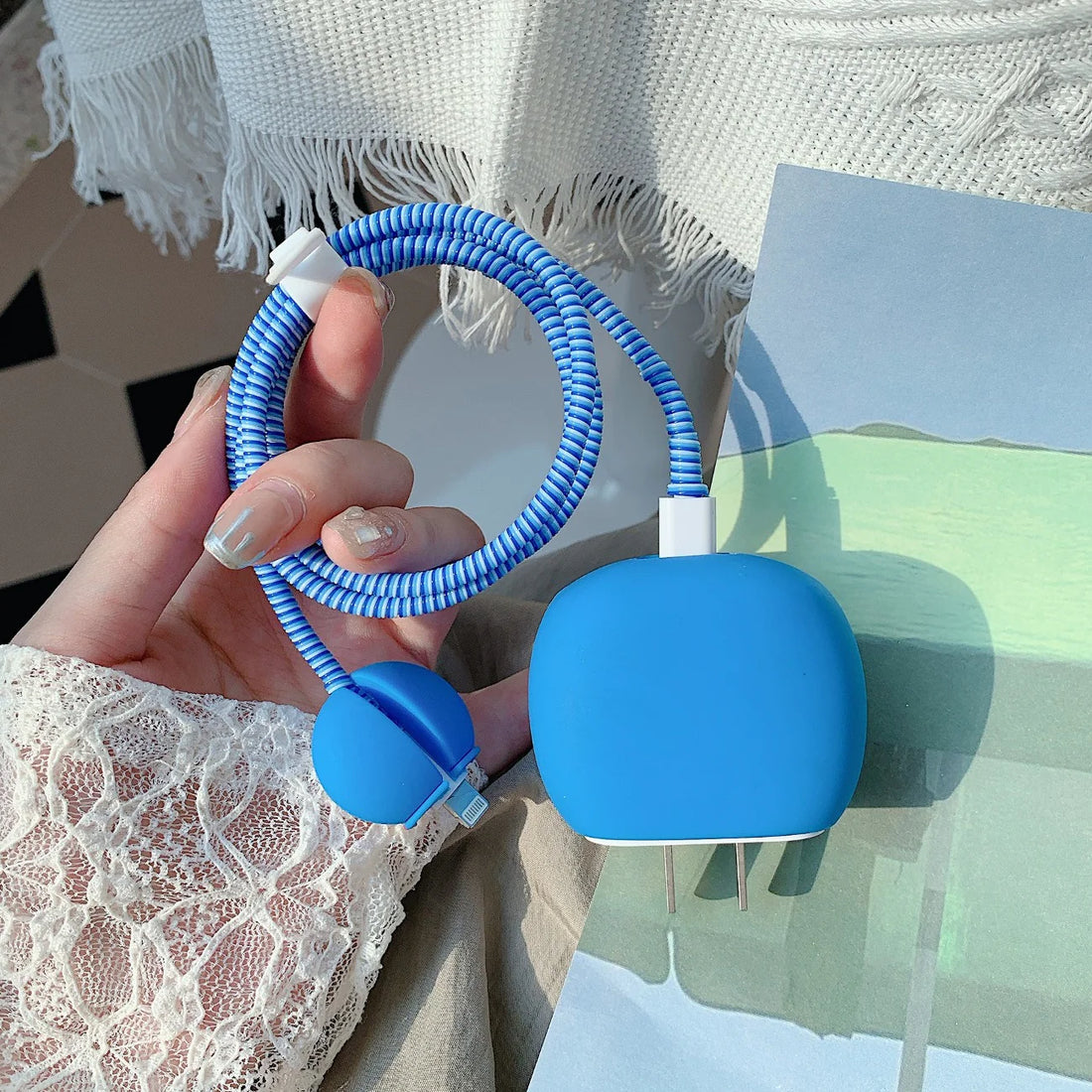 iPhone Charger 3d Doremon Design Cover Silicone