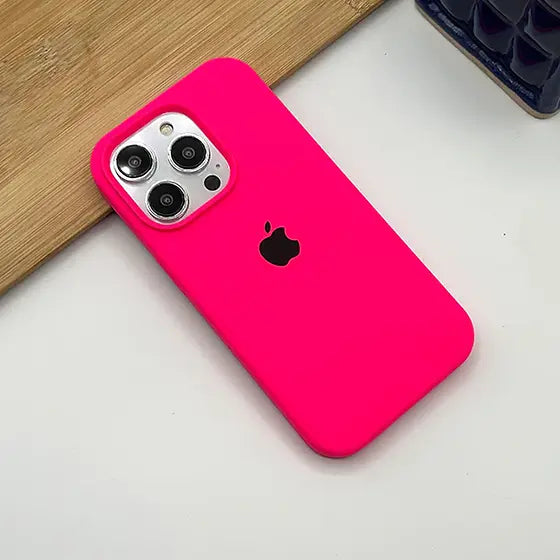 iPhone 15 Plus Liquid Silicone Case Cover Hot Pink