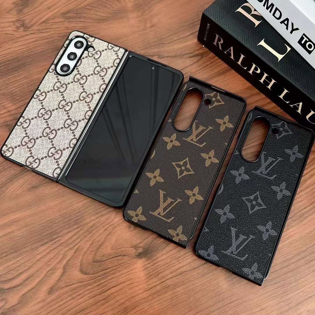 Samsung Galaxy Z Fold 6 Leather Brand Luxury Mobile Case Cover