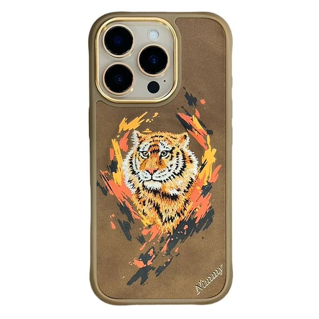 iPhone 16 Series Nimmy Dazzling Lion MagSafe Compatible Mobile Case Cover