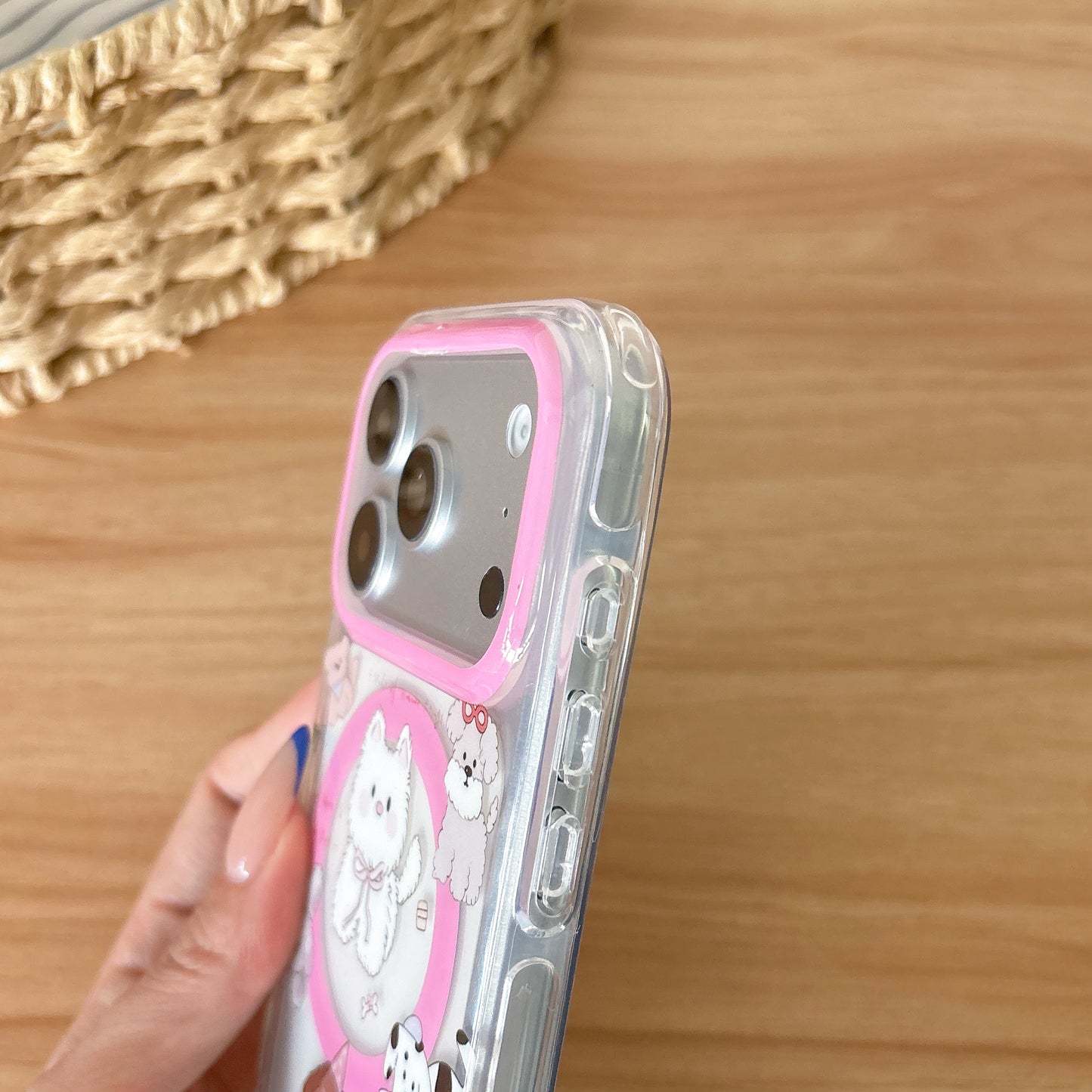 CAT AND DOG BOW MAGSAFE WORKING IPHONE CASE