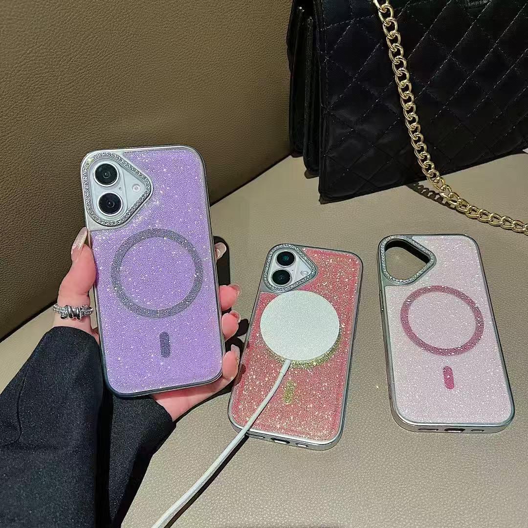 iPhone 16 Pro Diamond Glitter Magsafe Mobile Case