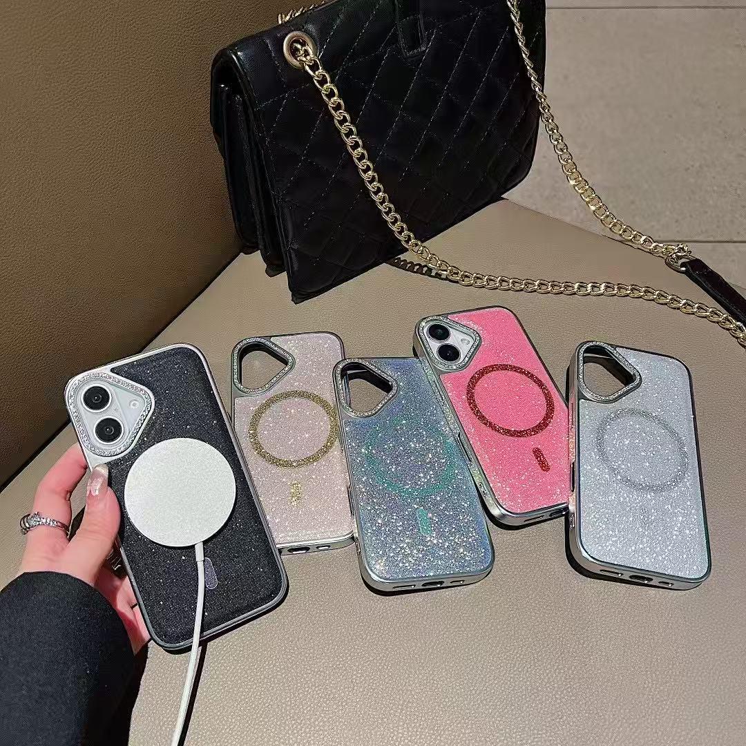 iPhone 16 Pro Diamond Glitter Magsafe Mobile Case
