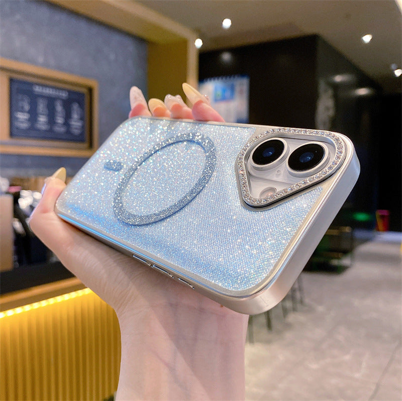 iPhone 16 Pro Diamond Glitter Magsafe Mobile Case