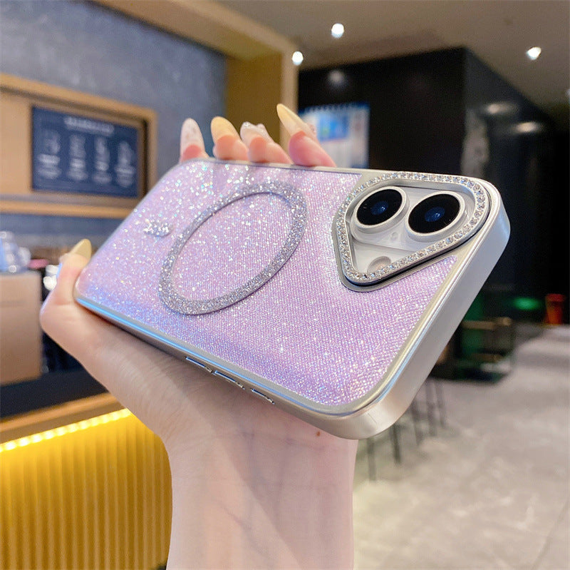 iPhone 16 Pro Diamond Glitter Magsafe Mobile Case