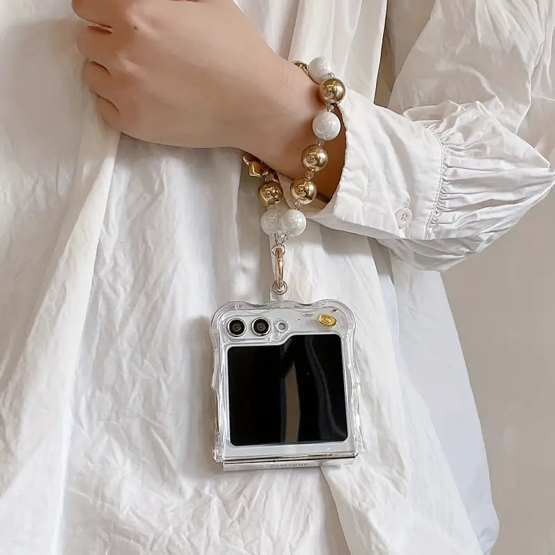 Samsung Galaxy Z Flip 6 Dollar Sign with Charm Mobile Case Cover