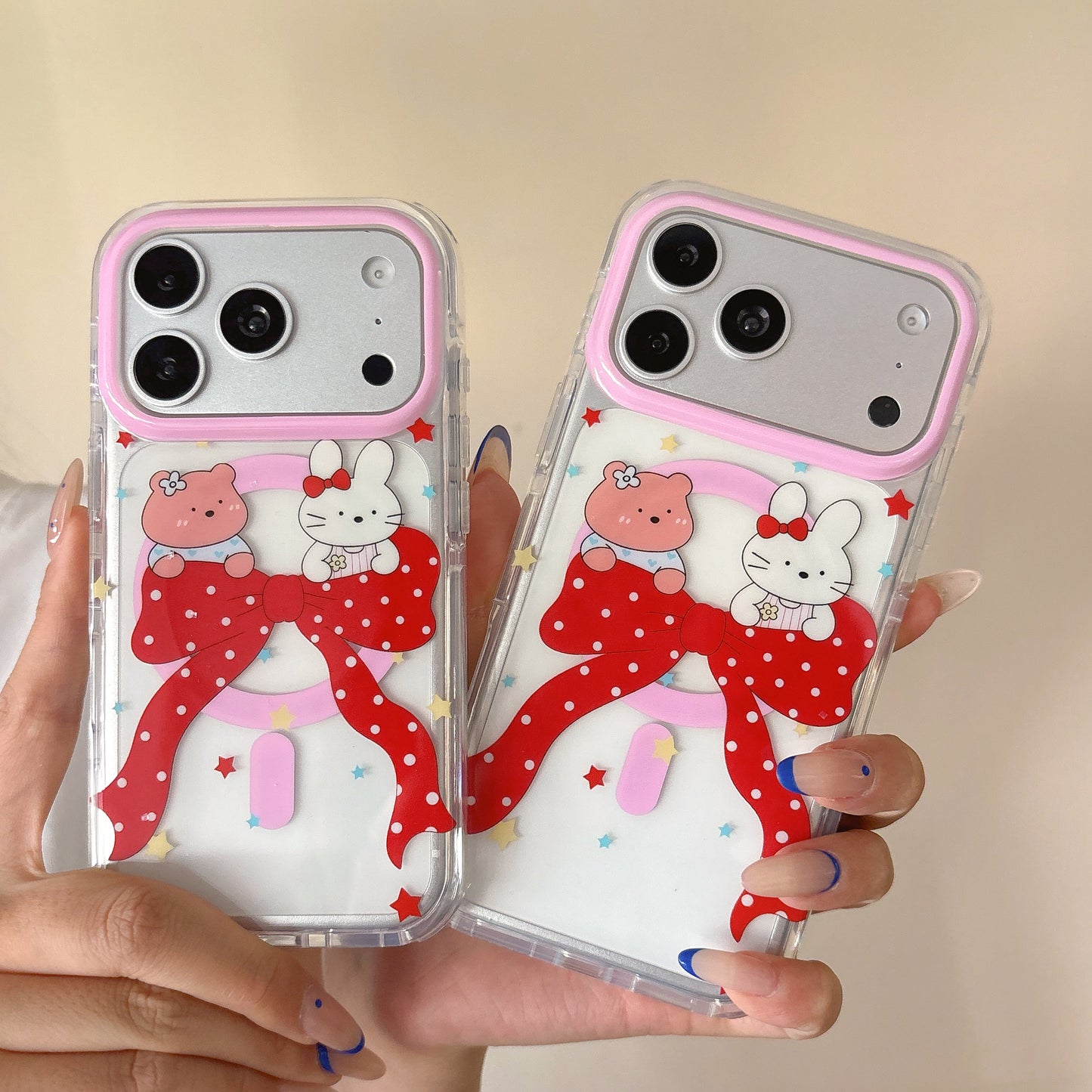 RED TEDDY BOW MAGSAFE WORKING IPHONE CASE