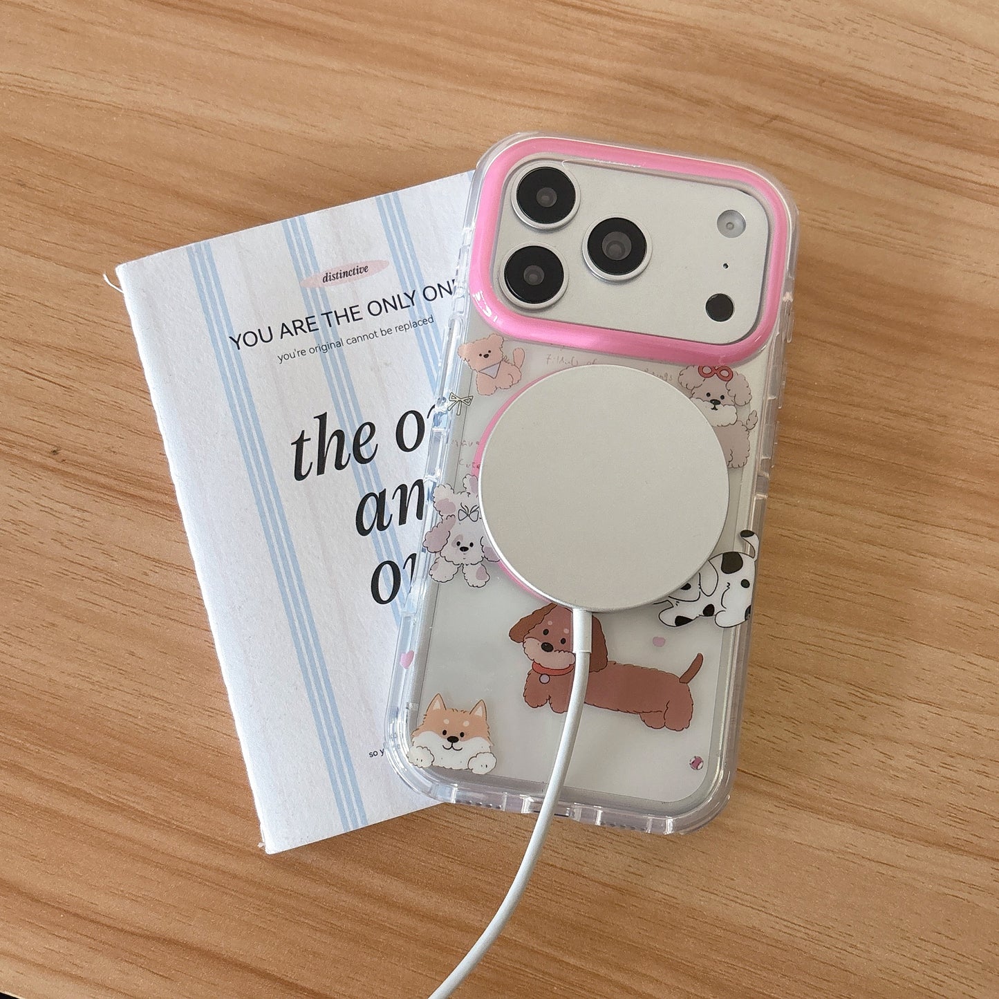 CAT AND DOG BOW MAGSAFE WORKING IPHONE CASE