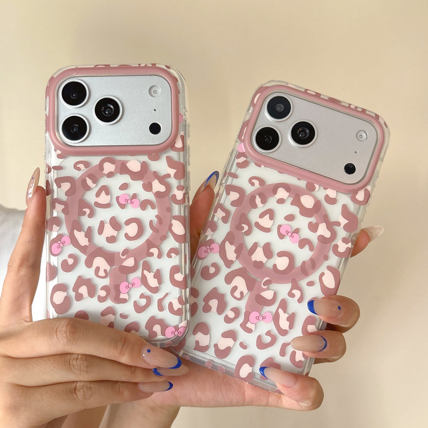 LEOPARD BOW MAGSAFE WORKING IPHONE CASE